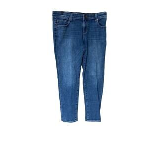 Eileen Fisher 98% Organic Cotton 2% Spandex Tapered Legged Denim Jeans Size 10